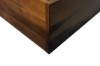 Picture of WALNOVA Genuine Walnut Veneer Bed Frame with Bedside Tables & Side Pier Set in Queen Size
