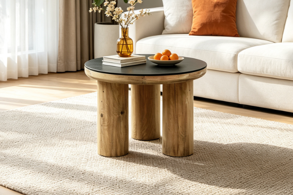 Picture of [FLOOR MODEL CLEARANCE] ASMA D60 Reclaimed Wood Round Coffee Table