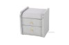Picture of [FLOOR MODEL CLEARANCE] MARSH Fabric Bedside Table (Grey)