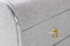 Picture of [FLOOR MODEL CLEARANCE] MARSH Fabric Bedside Table (Grey)