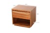 Picture of [FLOOR MODEL CLEARANCE] BRISBANE 1 Drawer Bedside Table (Live Edge Australian Blackwood)