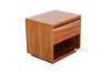 Picture of [FLOOR MODEL CLEARANCE] BRISBANE 1 Drawer Bedside Table (Live Edge Australian Blackwood)