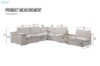 Picture of (FLOOR MODEL CLEARANCE) DYNASTY Modular Corner Sofa Set (Beige)
