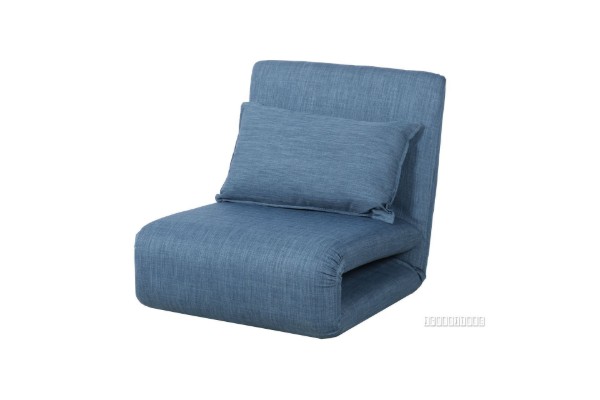 Picture of [FLOOR MODEL CLEARANCE] FIDEL Convertible Single Seat Sofa Bed (Blue)