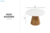 Picture of PHOENIX D110 Sintered Stone Top Dining Table