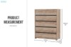 Picture of OAKFORD 6-Drawer Tallboy