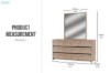 Picture of OAKFORD 6-Drawer Dresser with Mirror