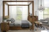 Picture of [FLOOR MODEL CLEARANCE]LIORA Reclaimed Pine 4 Poster Bed Frame in Queen Size