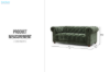 Picture of [FLOOR MODEL CLEARANCE] BAMBURGH  3 Seater Chesterfield Sofa