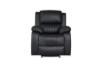 Picture of [FLOOR MODEL CLEARANCE] MARVIN 1 Seat Recliner Chair  (1R) Air Leather Manual Reclining Sofa Range (Black)