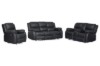 Picture of [FLOOR MODEL CLEARANCE] MARVIN 1 Seat Recliner Chair  (1R) Air Leather Manual Reclining Sofa Range (Black)