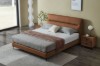 Picture of [FLOOR MODEL CLEARANCE] CUBA Genuine Leather Bed Frame (Brown)  in Queen Size