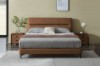 Picture of [FLOOR MODEL CLEARANCE] CUBA Genuine Leather Bed Frame (Brown)  in Queen Size