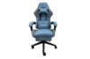 Picture of TURBO 360° Swivel Height-Adjustable Gaming Chair with Reclining Backrest, Lumbar Support & Footrest (Blue with Grey)