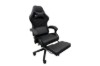 Picture of TURBO 360° Swivel Height-Adjustable Gaming Chair with Reclining Backrest, Lumbar Support & Footrest (Black) - without Logo