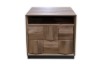Picture of MERIDIAN 2-Drawer Bedside Table with 3D Panel Design