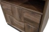 Picture of MERIDIAN 2-Drawer Bedside Table with 3D Panel Design