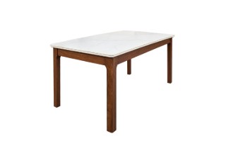 Picture of HARU Solid Wood Dining table with Sintered Stone Top - 180