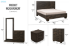 Picture of RIDHELINE 4PC/5PC/6PC Genuine Wood Veneer Bedroom Combo Set in Queen/Super King Size