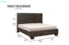 Picture of RIDHELINE Genuine Wood Veneer Bed Frame in Queen/Super King Size