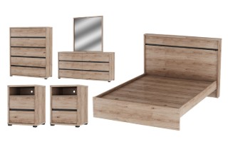Picture of OAKFORD Bedroom Combo - 6PC Queen Size