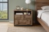 Picture of MERIDIAN 2-Drawer Bedside Table with 3D Panel Design