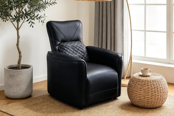 Picture of LAURA Power Recliner Massage 1 Seater Sofa/Armchair/Sofa Chair with USB Type-C Ports (Dark)