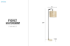Picture of BELL183 Metal Frame Floor Lamp