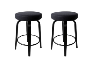 Picture of LUKE H65 360° Swivel Counter Stool (Dark) - 2 Chairs in 1 Carton