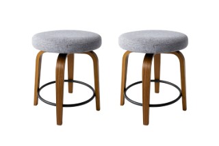 Picture of LUKE H59 360° Swivel Counter Stool (Grey) - 2 Chairs in 1 Carton