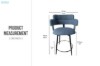 Picture of VIORA H93 360° Swivel Bar Chair with Footrest