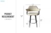 Picture of AMARO 360° Swivel Bar Chair with Footrest
