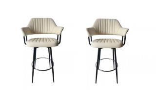 Picture of AMARO 360° Swivel Bar Chair with Footrest - 2 Chairs in 1 Carton