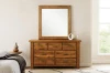 Picture of [FLOOR MODEL CLEARANCE] FLINDERS 7-Drawer Solid Pine Wood Dresser with Mirror