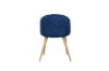 Picture of [FLOOR MODEL CLEARANCE]SOLIS Velvet Dining Chair with Wood Color Metal Legs (Blue)