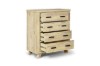 Picture of [FLOOR MODEL CLEARANCE] AKAROA 4-Drawer Solid Acacia Wood Tallboy