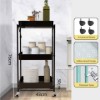 Picture of [FLOOR MODEL CLEARANCE]KRISTINA Foldable 3 Tier Wheel Trolley - Black