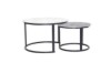 Picture of [FLOOR MODEL CLEARANCE]RADIUS Sintered Stone Table Top Nesting Coffee Table (Off White&Grey)