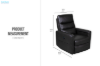 Picture of [FLOOR MODEL CLEARANCE]JERICO Power Reclining 1 Seater Sofa/Armchair/Sofa Lounge Chair