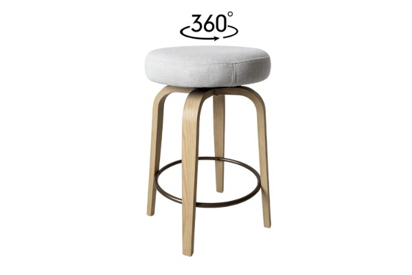 Picture of LUKE H65 360° Swivel Counter Stool (Beige)