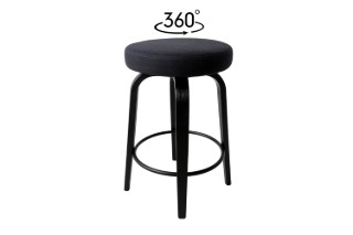 Picture of LUKE H65 360° Swivel Counter Stool (Dark) - Each