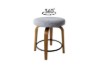 Picture of LUKE H59 360° Swivel Counter Stool (Grey)