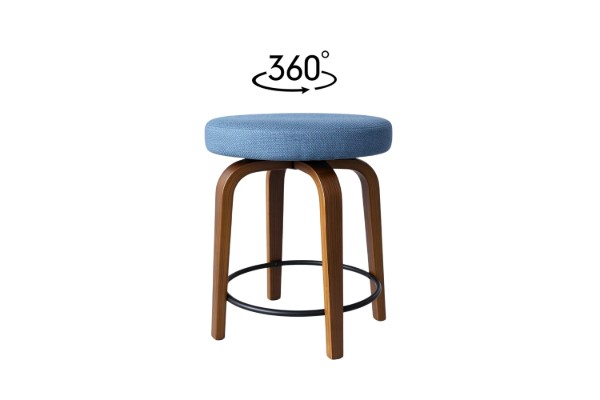 Picture of LUKE H59 360° Swivel Counter Stool (Blue)