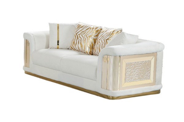 Picture of [FLOOR MODEL CLEARANCE]ANCONA 2 Seater Velvet Sofa (Beige)