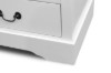 Picture of [FLOOR MODEL CLEARANCE]LOUIS 2-Drawer Hevea Wood Bedside Table with LED Lighting (White)