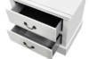 Picture of [FLOOR MODEL CLEARANCE]LOUIS 2-Drawer Hevea Wood Bedside Table with LED Lighting (White)