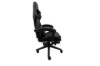 Picture of TURBO 360° Swivel Height-Adjustable Gaming Chair with Reclining Backrest, Lumbar Support & Footrest (Black) - with Logo