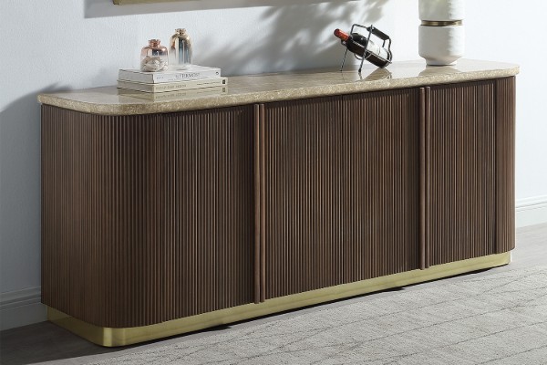 Picture of MARCO 4-Door Marble Top Console Table/Sideboard