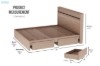 Picture of OAKFORD Bed Frame with Two Movable Storage Drawers in Queen/Super King Size