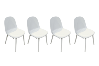 Picture of DEW Dining Chair (Off White) - 4 Chairs in 1 Carton